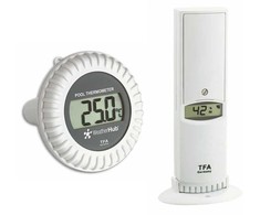 TFA Wireless temperature and humidity sensor with pool sensor