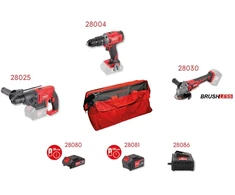 Tool set AKU 3+3 FESTA (drill, hammer, grinder, battery 2x, charger)