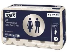 „Tork Advanced T4“ tualetinis popierius, 30 ritinėlių, 3 sluoksnių