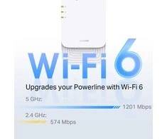 Maršrutizatorius TP-LINK G.hn2400 Powerline AX1800 Wi-Fi 6 Kit | PGW2440 KIT | 1428 Mbit/s | 802.11ax