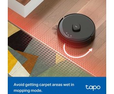 TP-LINK „Hyper Suction Robot“ dulkių siurblys ir šluostė | Tapo RV30 Max Plus | Wet&amp;Dry | 2600 mAh | Dulkių talpa 3 L | 5300 Pa | Juodas