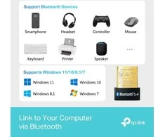 Karta jungiama į tinklą TP-Link TP-Link UB600 Bluetooth Nano USB Adaptér (Bluetooth 6.0, USB)