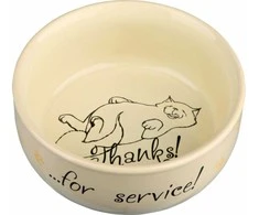Trixie CERAMIC Pelės KOTAI Ačiū už paslaugą, 0.3 l / O 11 cm