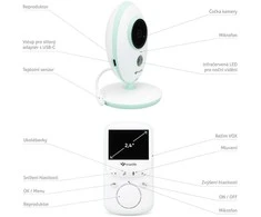 TLF Mobili auklė TrueLife NannyCam V24 Pro LCD 2,4” 20fps