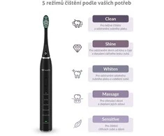 TrueLife SonicBrush Clean30 Juodas Adult Oscillating dantų šepetėlis