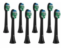 „TrueLife SonicBrush“ kompaktiškos galvutės, juodos standartinės 8 pakuotės