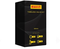 Tubeless Pirelli valves 60mm, juodas, 2 pcs