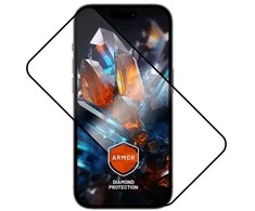 Fixed Fiksuoti šarvai | Ekrano apsauga | Apple | iPhone 16 Pro | Grūdintas stiklas | Juodas