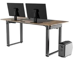ULTRADESK UPLIFT Biurko 160x75 cm, 72-118 cm, juoda-ruda
