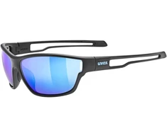 Akiniai Uvex sportstyle 806 juodas matt / mirror mėlynas