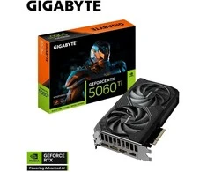 Vaizdo plokštė GIGABYTE GeForce RTX 5060 Ti WINDFORCE OC 8G Grafikos plokštė - 8GB GDDR7, 128bit, PCI-E 5.0, 2587MHz Core Clock, 3 x DisplayPort, 1 x HDMI, GV-N506TWF2OC-8GD
