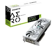 Vaizdo plokštė GIGABYTE GeForce RTX 5080 AERO OC SFF 16GB GDDR7, 256bit, PCI-E 5.0, 2730 MHz Core Clock, 3 x DisplayPort, 1 x HDMI, GV-N5080AERO OC-16GD