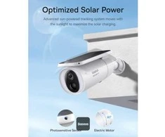 Baseus Security S1 2K lauko kamera – baltos spalvos