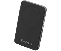 „Verbatim Charge ‘n’ Go Essentials“ magnetinė belaidė išorinė baterija, 5000 mAh, Juodas