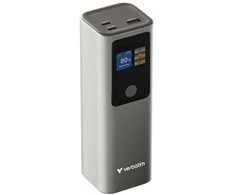 Verbatim Charge 'n' Go Power Bank, 27000mAh, 2× USB-C PD 3.1 140W + USB-A QC 3.0 18W, Pilkas