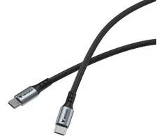 Verbatim cable Sync &amp; Charge USB-C to USB-C 100W 120 cm, Juodas