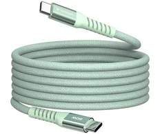 „Verbatim“ magnetinis sinchronizavimo ir įkrovimo kabelis USB-C į USB-C, 60 W, 120 cm, Žalias