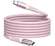 Verbatim Magnetic Sync &amp; Charge Cable USB-C to USB-C 100W 120 cm Rožinė
