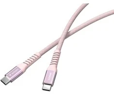 Verbatim Magnetic Sync &amp; Charge Cable USB-C to USB-C 100W 120 cm Rožinė