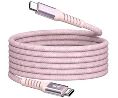 Verbatim Magnetic Sync &amp; Charge Cable USB-C to USB-C 60W 120 cm Rožinė