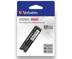 Verbatim Vi3000 512 GB, SSD - PCIe 3.0 x4, NVMe, M.2 2280