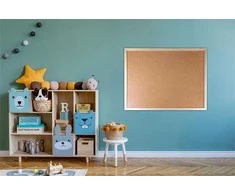 VICTORIA Cork board, 90x120cm, wooden frame