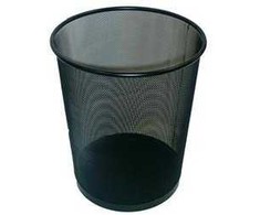 VICTORIA Wire waste basket, juodas