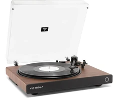 „Victrola VPT-1520-WLN-INT“ bangų patefonas, rudas