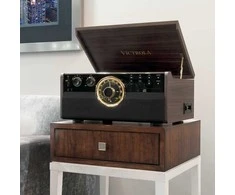 Patefonas Victrola The Empire VTA-270B, su CD, kasečių ir FM grotuvu
