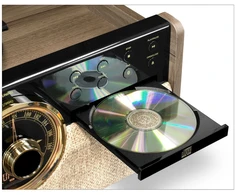 Victrola VTA-270B-FNT-INT Empire Turntable, šviesiai rudas