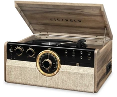 Victrola VTA-270B-FNT-INT Empire Turntable, šviesiai rudas