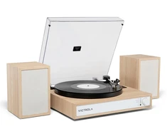 Victrola VTS-1300-NAT-INT Harmony Turntable, rusvai gelsvas