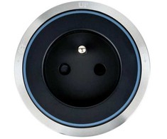 Viking lizdo modulis A30, lizdas 230 V, sidabrinis-juoda