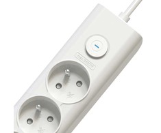 Viking tinklo praplėtimo lizdas YC53, 5x AC 230V, 1x USB-A, 2x USB-C, ilgis 1,5 m, baltas