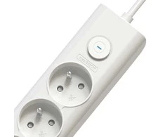 Viking tinklo praplėtimo lizdas YC53, 5x AC 230V, 1x USB-A, 2x USB-C, ilgis 1,5 m, baltas