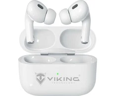 Ausinės Viking bluetooth ausinės su mikrofonu VPRORT, balta