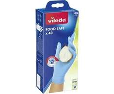 VILEDA Food Save M/L dydžio pirštinės, 40 vnt. – nitrilinės vienkartinės pirštinės.