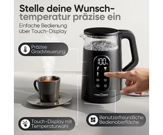 Profi Cook Elektrinis virdulys 1,7L PC-WK 1328 juoda PROFICOOK