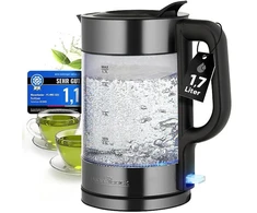 Profi Cook ProfiCook PC-WKS 1322 G electric virdulys 1.7 L 2200 W Juodas, Transparent