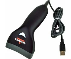 Skaitytuvas kodów kreskowych Virtuos Virtuos CCD čtečka HT-10, USB (klaviatūra/RS232 emulace), juoda