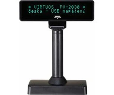 Virtuos VFD kliento ekranas FV-2030B 2x20 9mm USB juodas