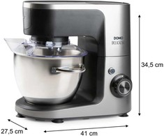 Virtuvinis kombainas Robot planetarny Domo DOMO DO9293KR Robot planetarny DELICIOSO 1200W su priedais