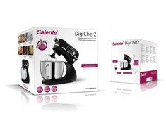 Virtuvinis kombainas Evolveo Salente DigiChef2, robot kuchenny, misa plieninė, 6 litrów, wyświetlacz cyfrowy, juoda