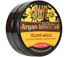 Vivaco SUN Argan Bronz Oil įdegio sviestas su ekologišku argano aliejumi be UV filtrų 200 ml