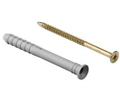 Wadfow dowel 6x60mm+screw 3.8x63mm, set of 20