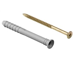Wadfow dowel 8x60mm+screw 4.8x63mm, set of 20