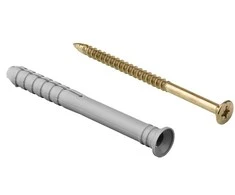 Wadfow dowel 8x80mm+screw 4.8x83mm, set of 10
