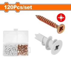 Wadfow dowel with wood screw set 120pcs