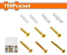 Wadfow dowel with wood screw set 159pcs