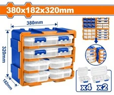 Wadfow Modular storage tower 380x182x320mm